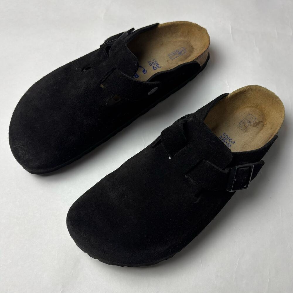 Birkenstock Boston Clog Suede 39 8-8.5 Soft Footbed Comfort Slip-on Classic Boho